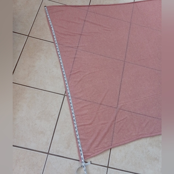 Halogen Blush Pink Cashmere Oversized Wrap Blanket Scarf - Picture 7 of 13